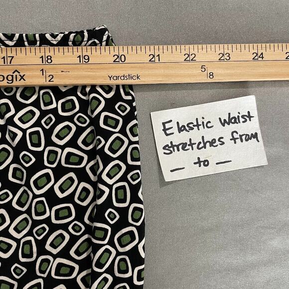 Julie Mitchell Urban Size Medium Pull on Geometric Abstract Artsy Knit Skirt Y2K - Picture 10 of 12